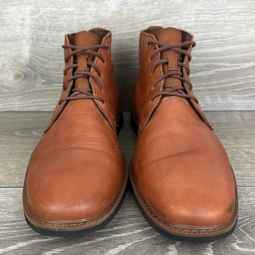 Timberland Lafayette Park Men’s Sz 10.5 Brown Leather Lace Up Chukka Boots